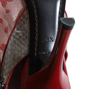 Louis Vuitton, Shoes, Louis Vuitton Murakami Satin Cherry Blossom Size  355