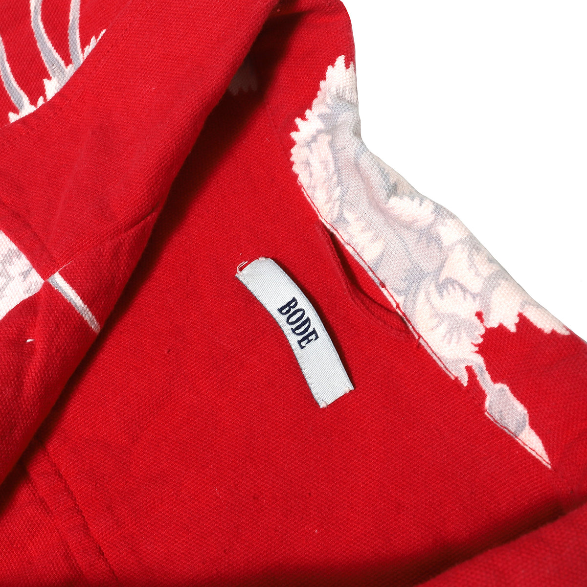 Bode Red Floral Bowling Shirt