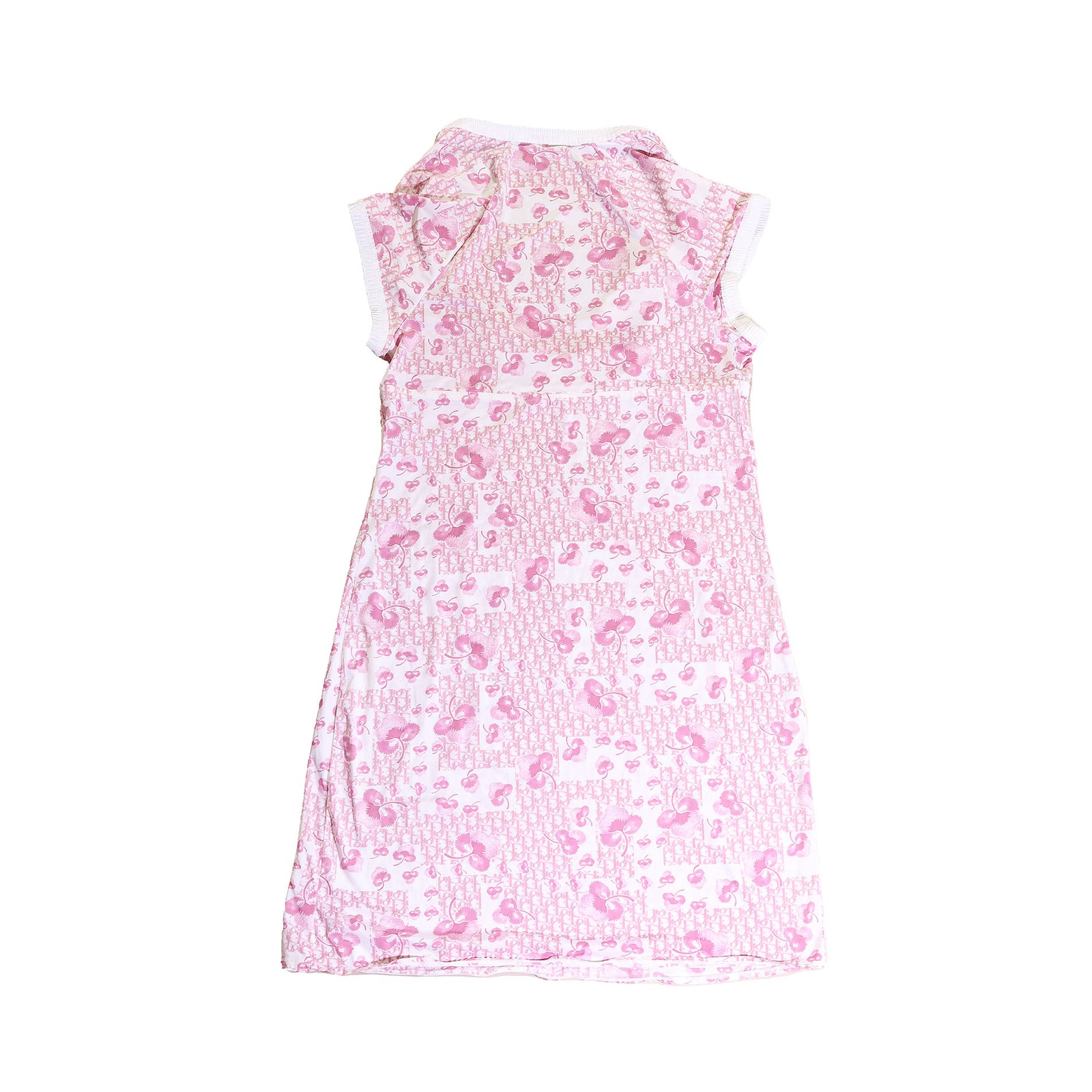 Christian Dior SS05 by John Galliano Cherry Monogram Lingerie Dress