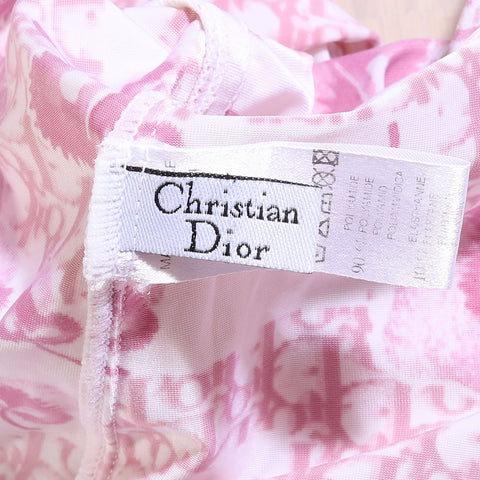 Christian Dior SS05 by John Galliano Cherry Monogram Lingerie Dress