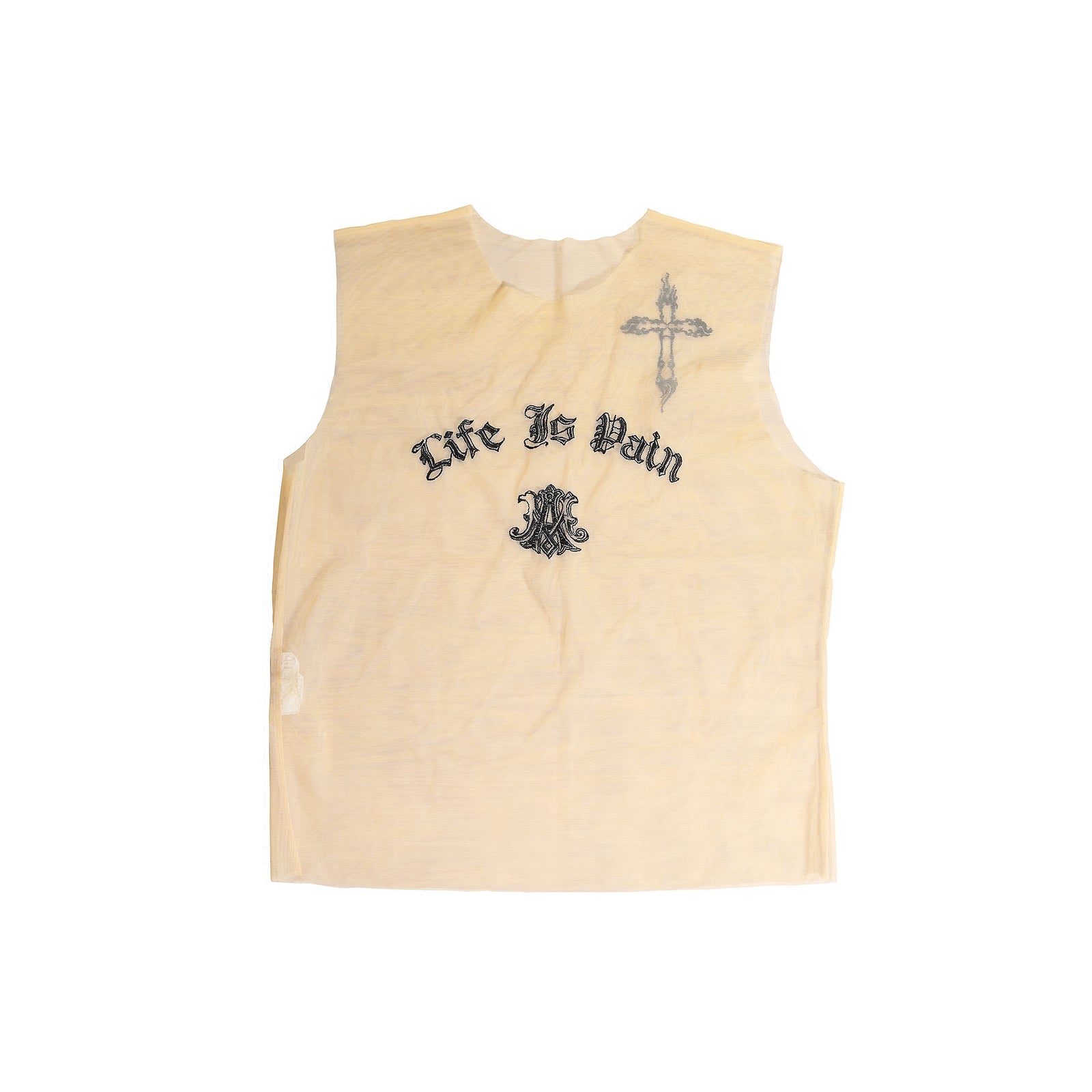 Alexander McQueen SS96 Life is Pain Sheer Top