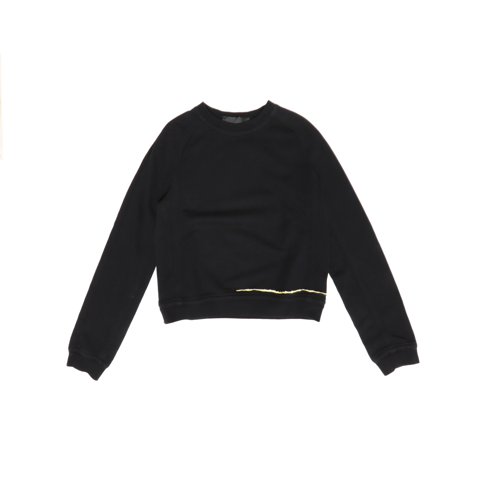 Haider Ackermann FW17 Cropped Gold Embroidered Sweatshirt