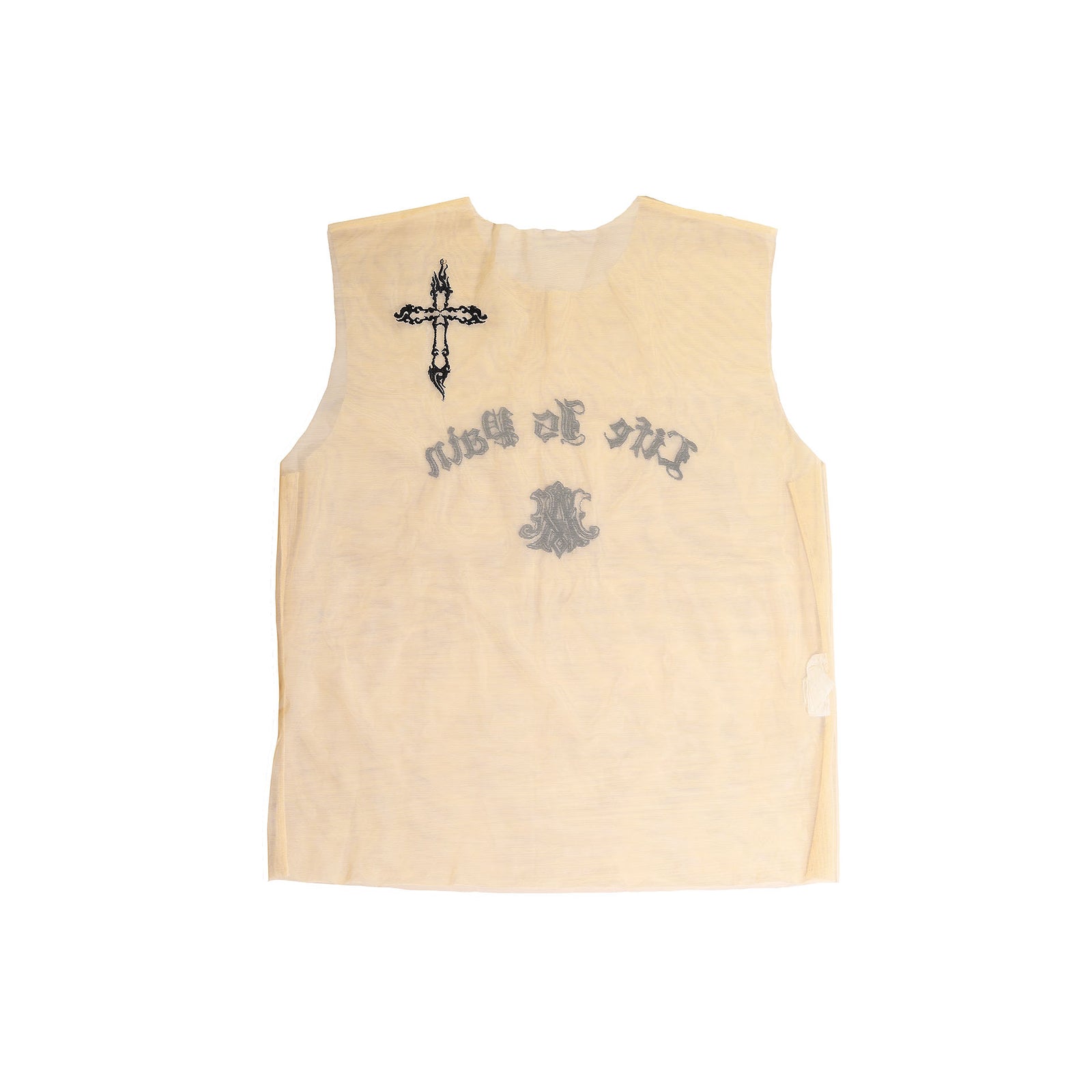 Alexander McQueen SS96 Life is Pain Sheer Top