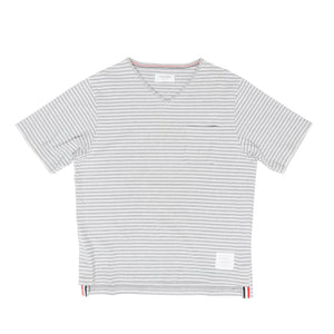 Thom Browne Striped V-Neck Basic Shirt