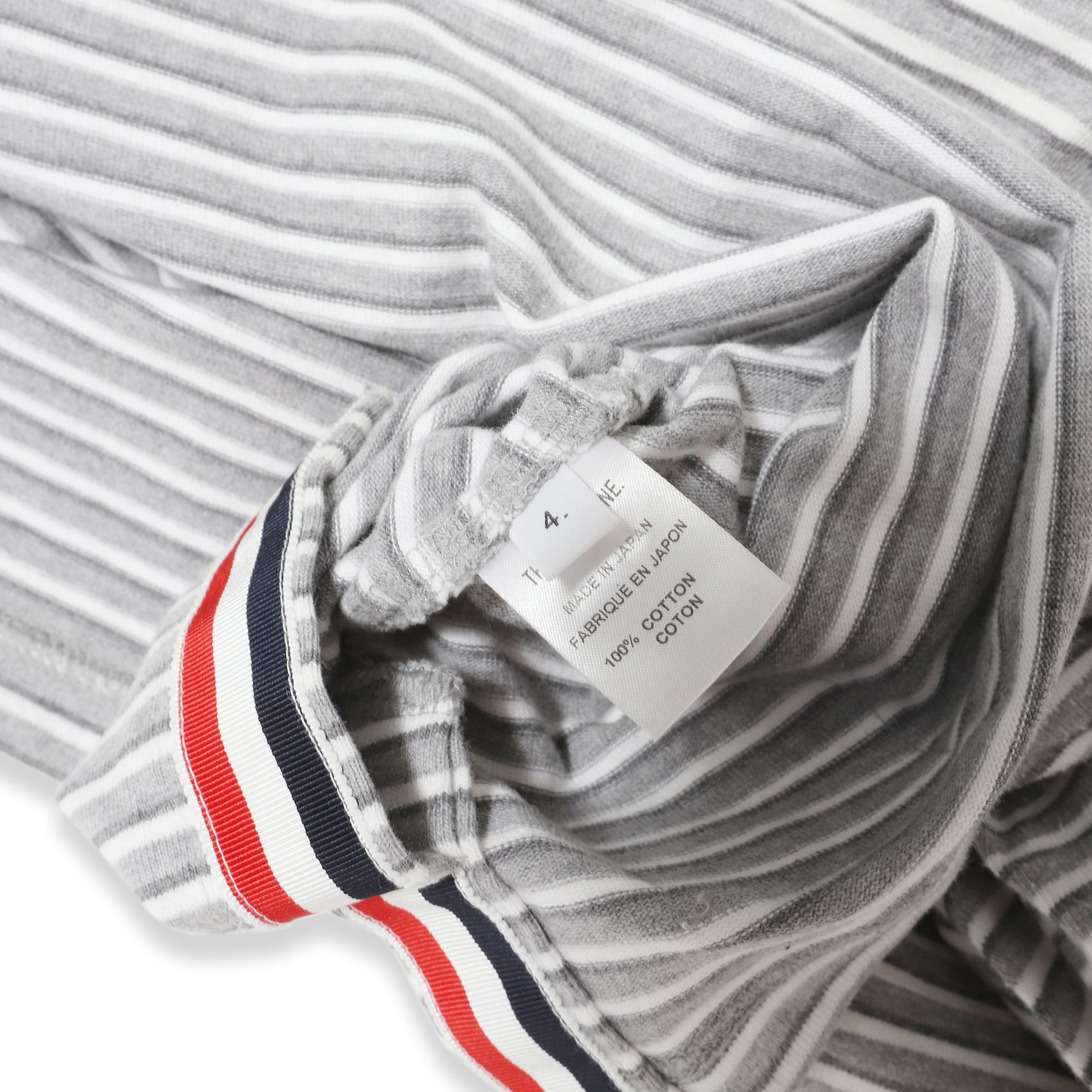 Thom Browne Striped V-Neck Basic Shirt