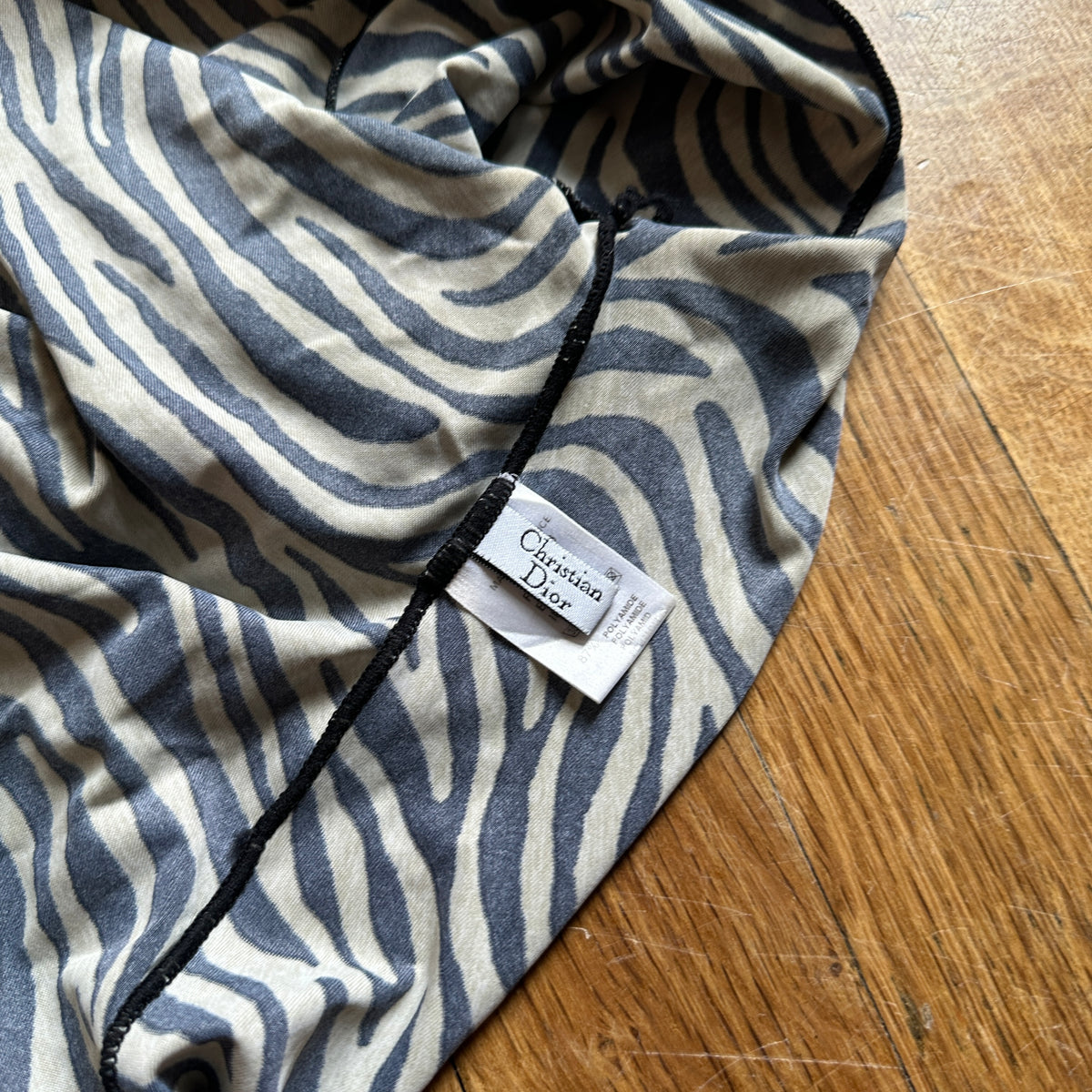 Christian Dior by John Galliano 2000s Zebra Print Body Suit