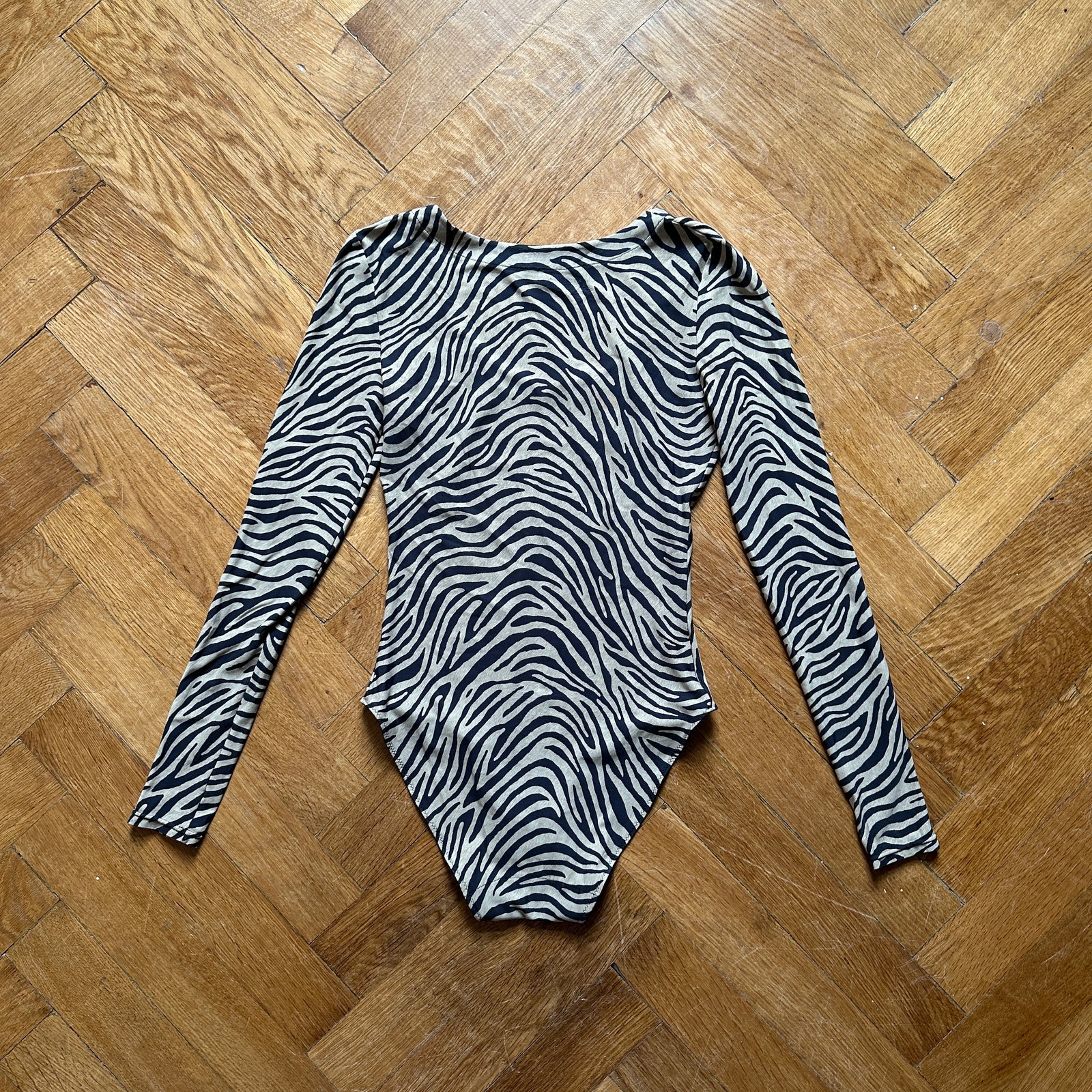 Christian Dior by John Galliano 2000s Zebra Print Body Suit
