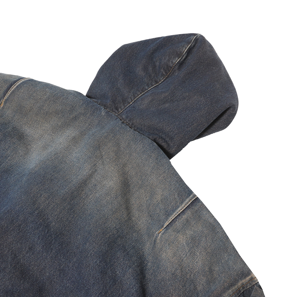 Balenciaga 1 of 1 Prototype Oversized Flannel Lined Washed Denim Bomber