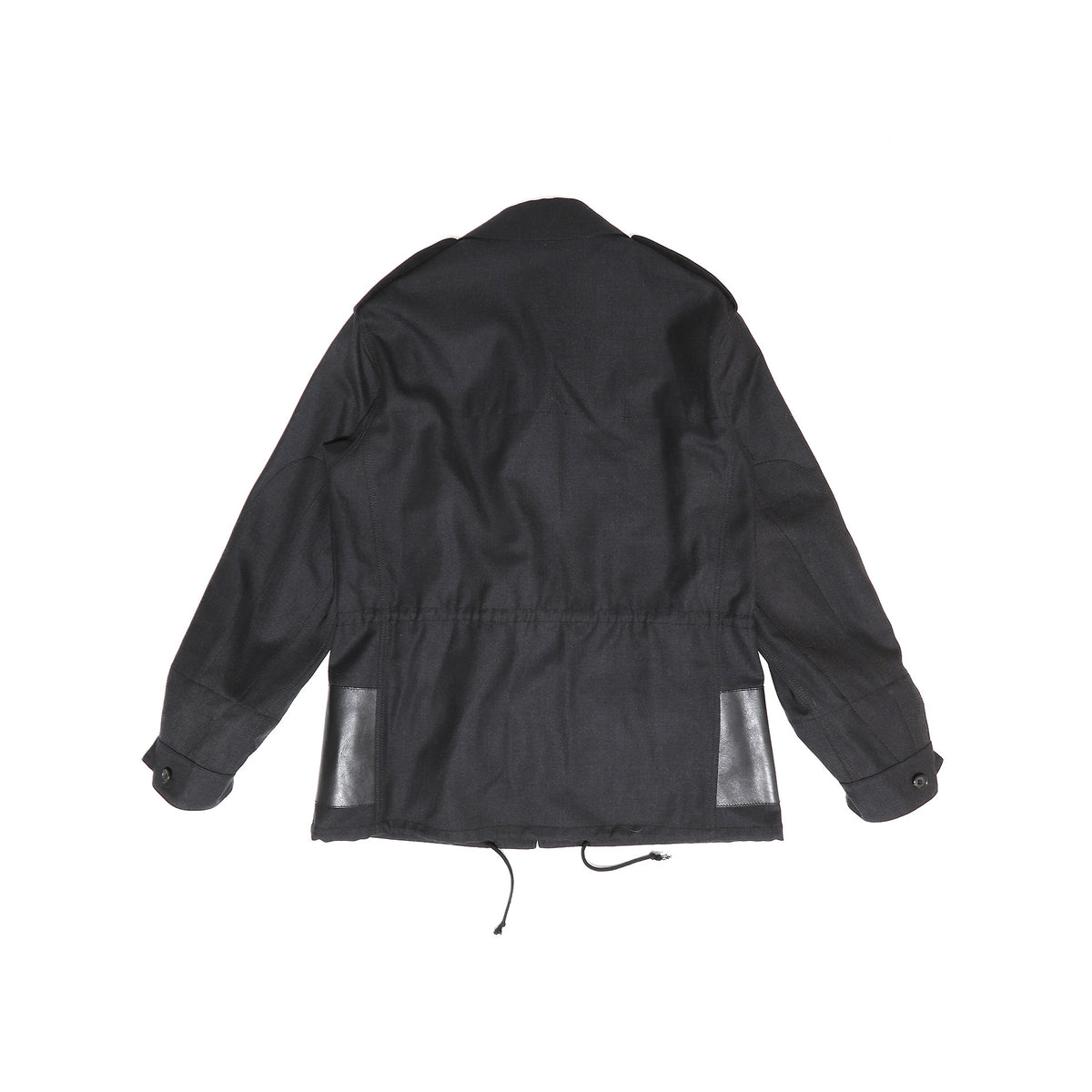 Berluti by Haider Ackermann Prototype Military Coat With Leather Applications