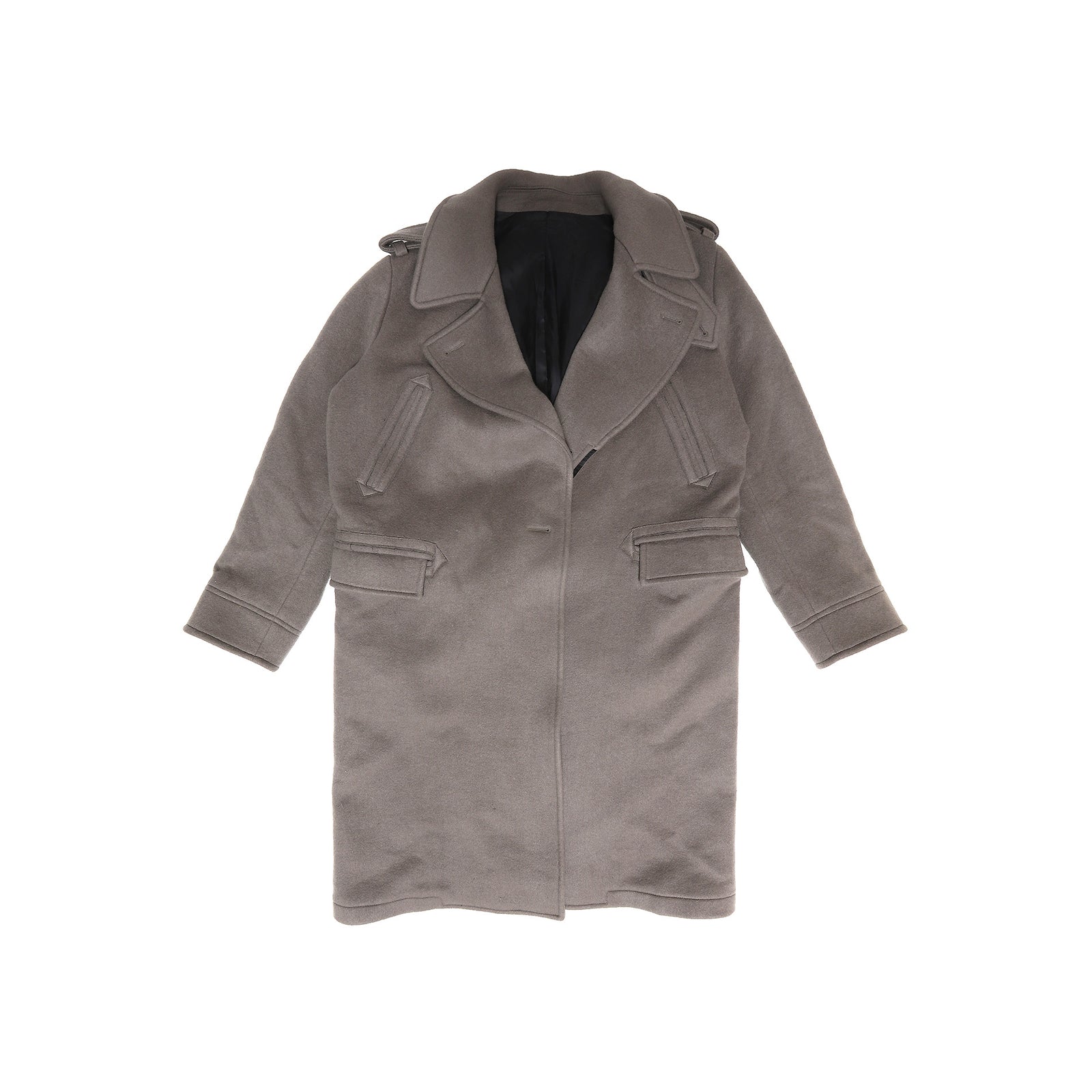 Berluti by Haider Ackermann FW17 Black Mega Coat Sample