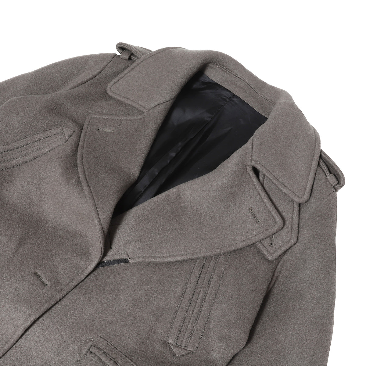 Berluti by Haider Ackermann FW17 Black Mega Coat Sample