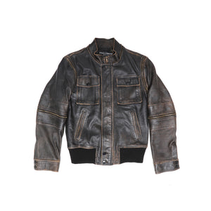 Dolce & Gabbana SS03 Transformable Horse Leather Motocycle Jacket