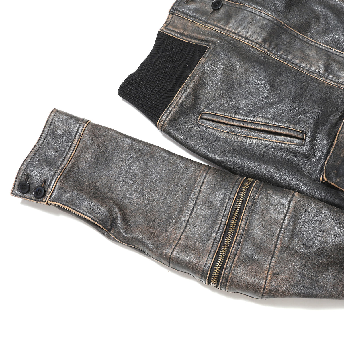 Dolce & Gabbana SS03 Transformable Horse Leather Motocycle Jacket