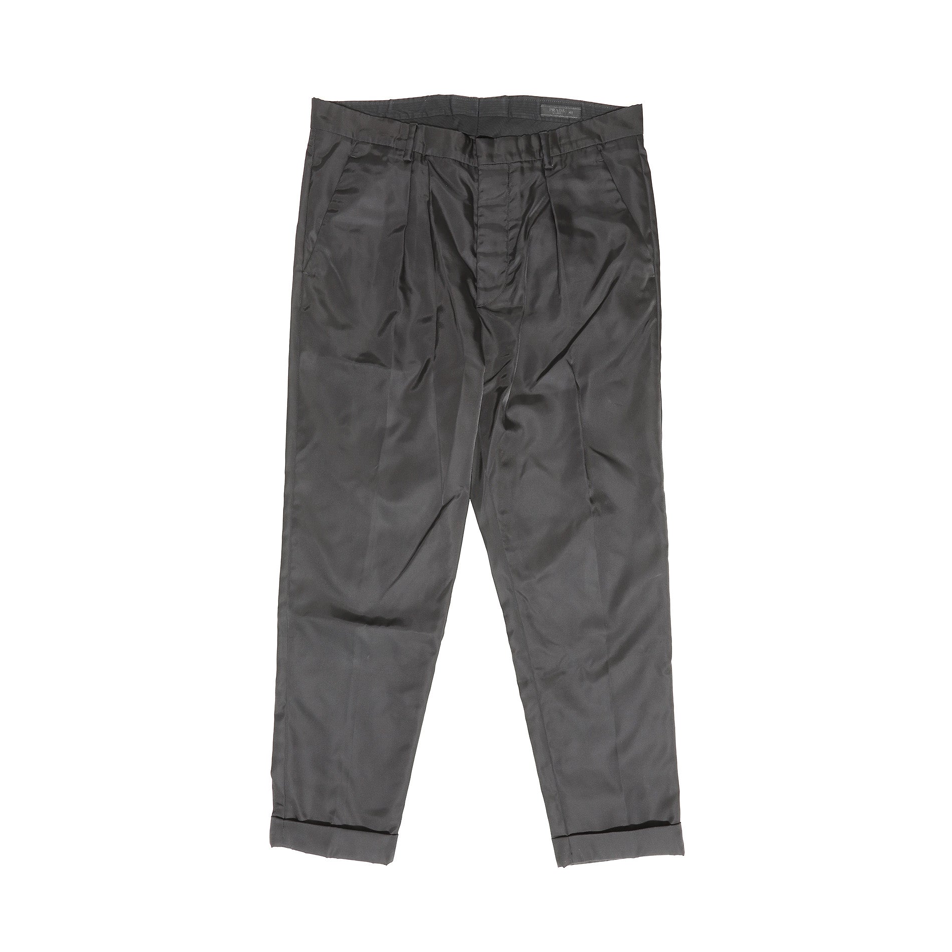 Prada AW18 Gabardine Nylon Suit Pants