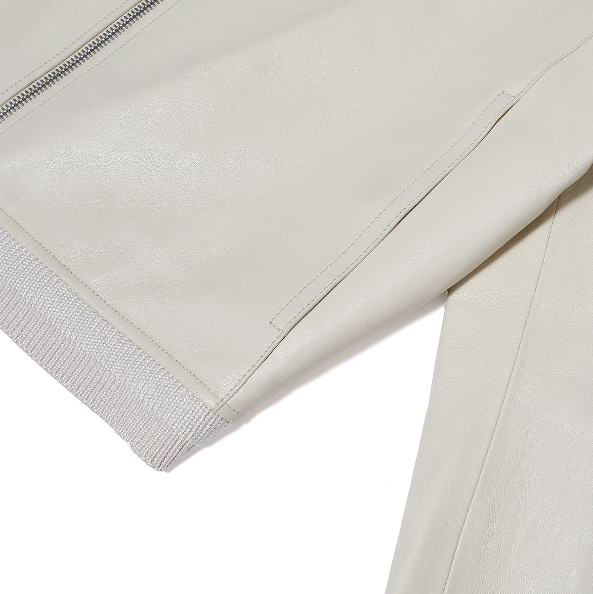 Berluti by Haider Ackermann SS18 Cream Leather Blouson