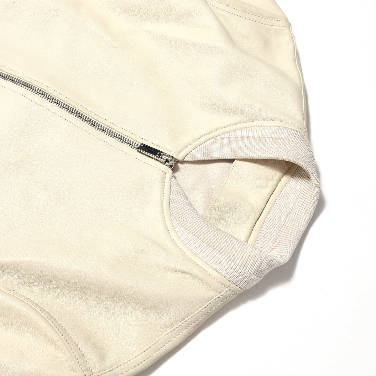Berluti by Haider Ackermann SS18 Cream Leather Blouson