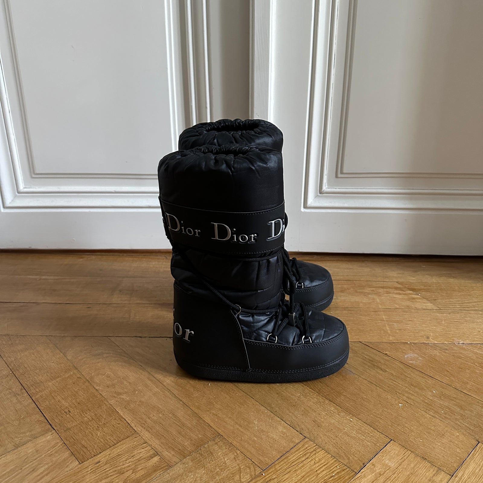 Christian Dior by John Galliano 2000s Black Moon Boots