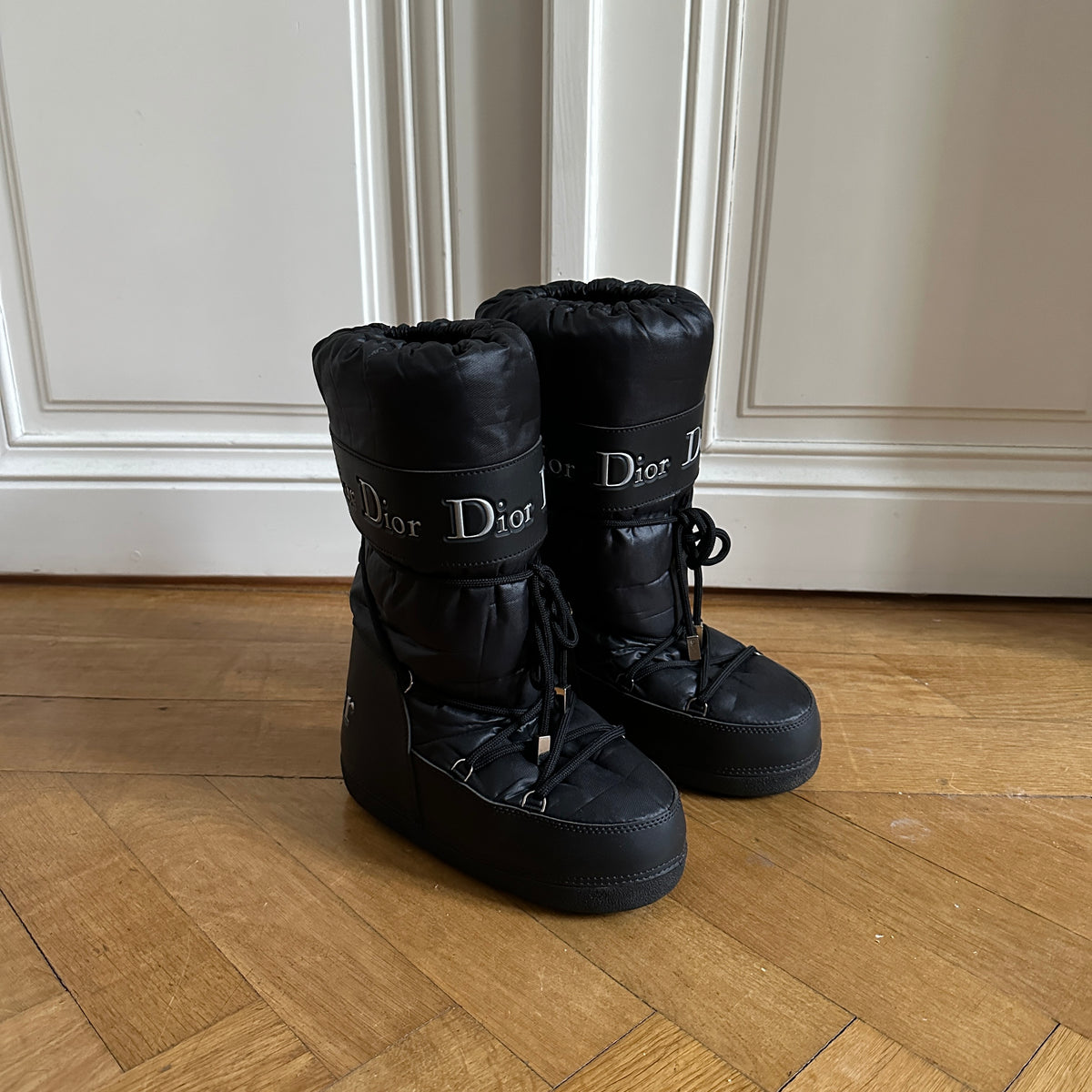 Christian Dior by John Galliano 2000s Black Moon Boots