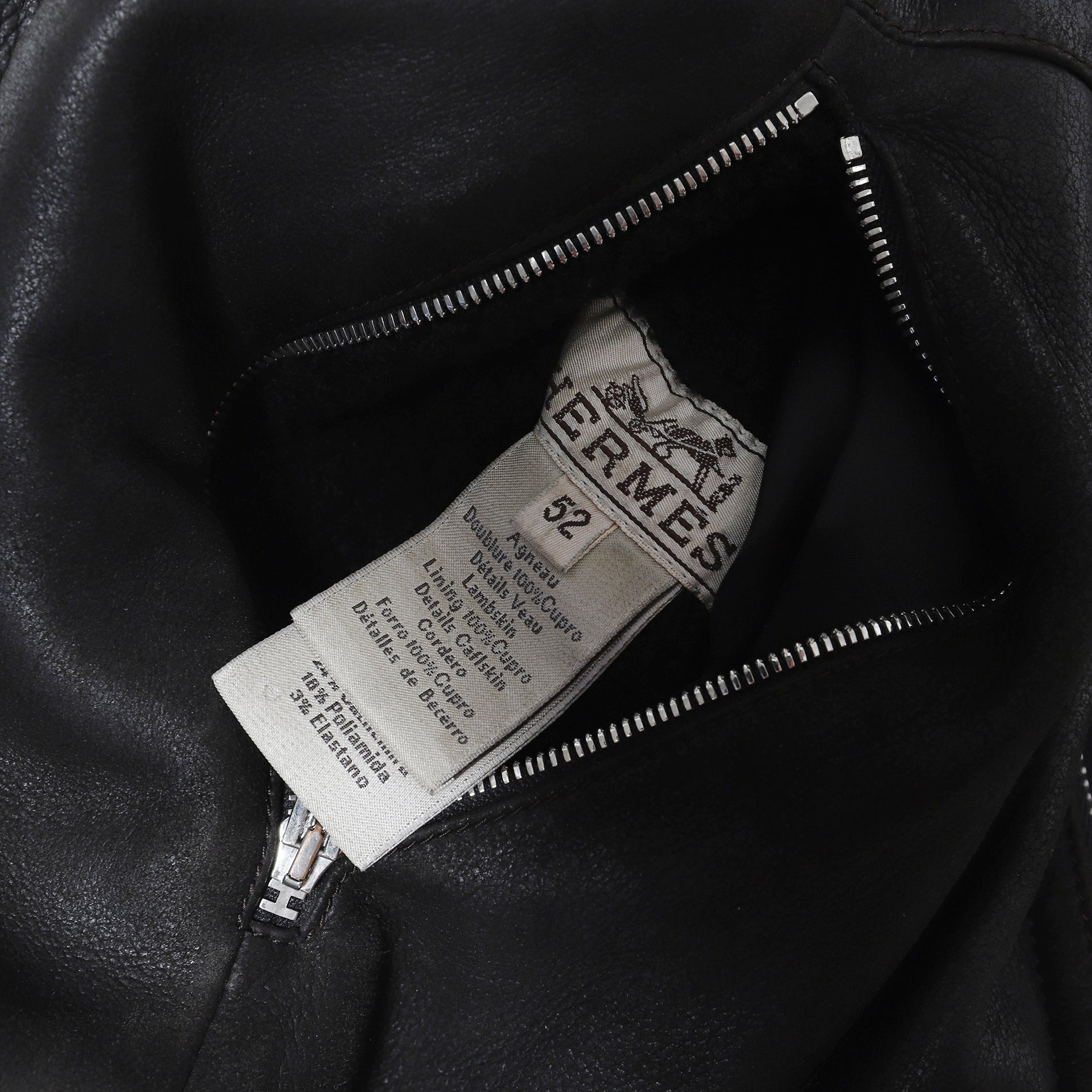 Hermès Reversible Leather Fleece Bomber