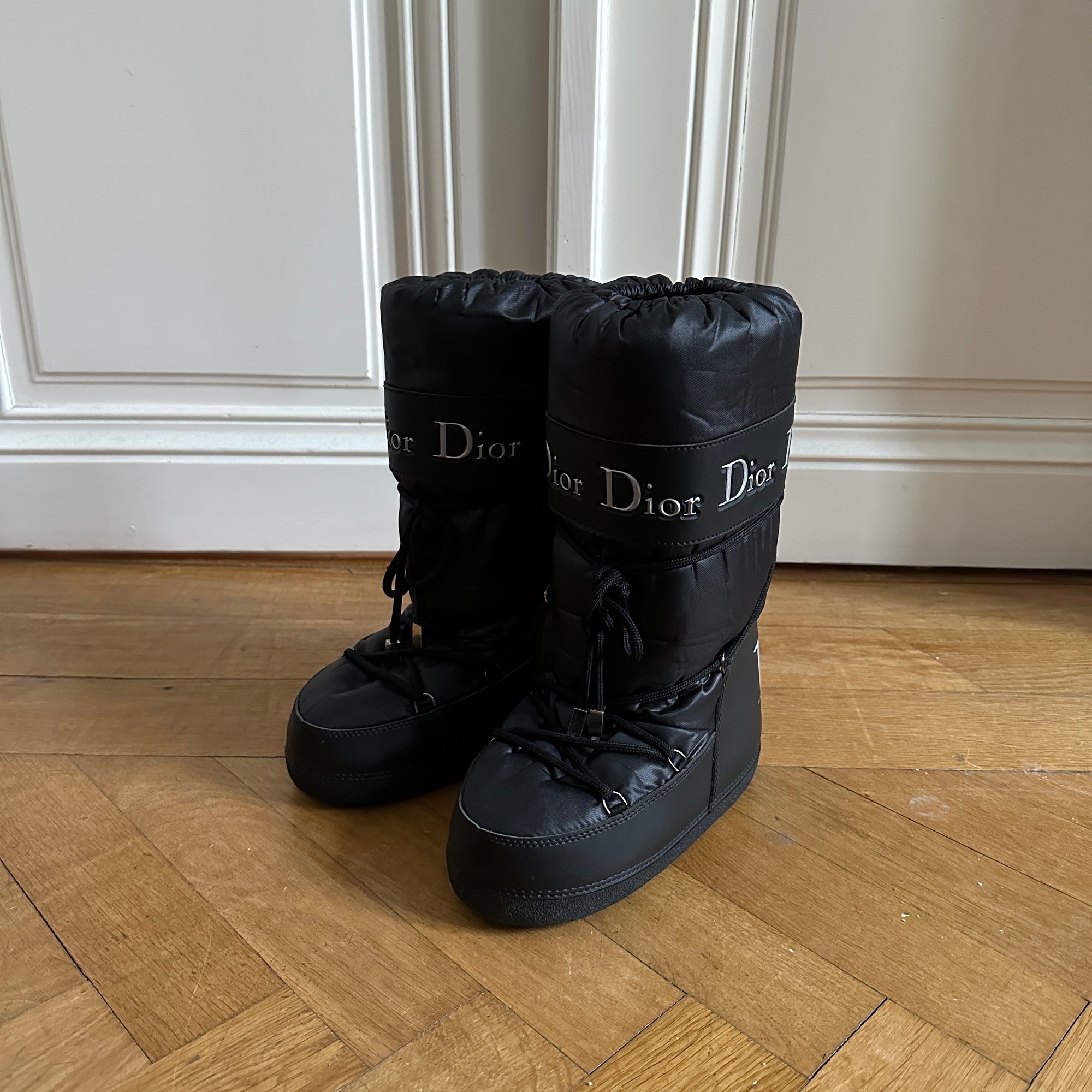 Christian Dior by John Galliano 2000s Black Moon Boots