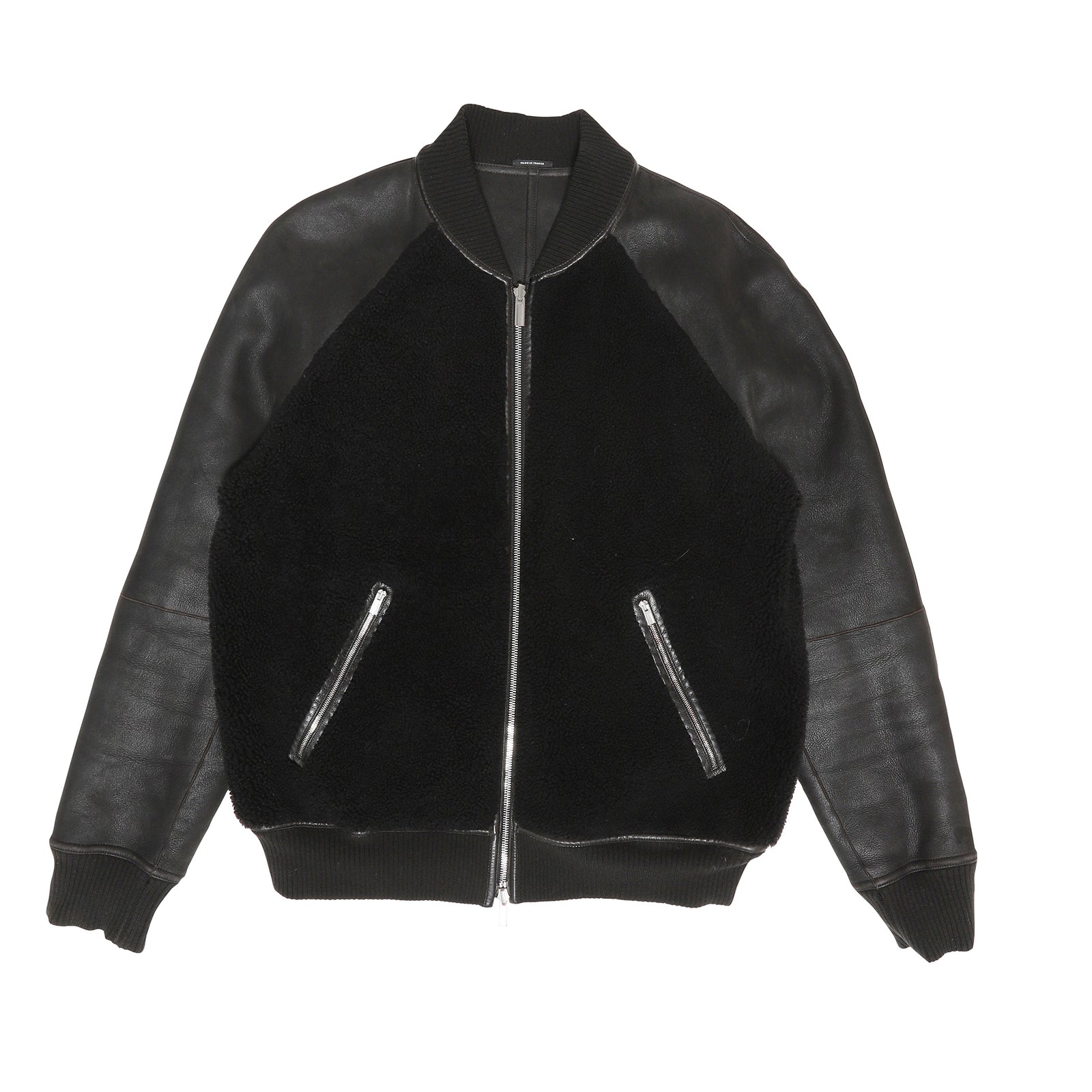 Hermès Reversible Leather Fleece Bomber