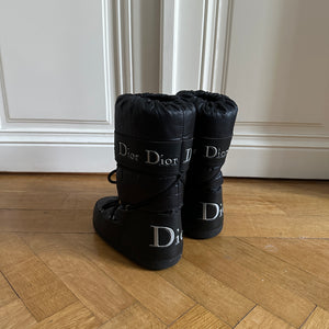 Christian Dior by John Galliano 2000s Black Moon Boots