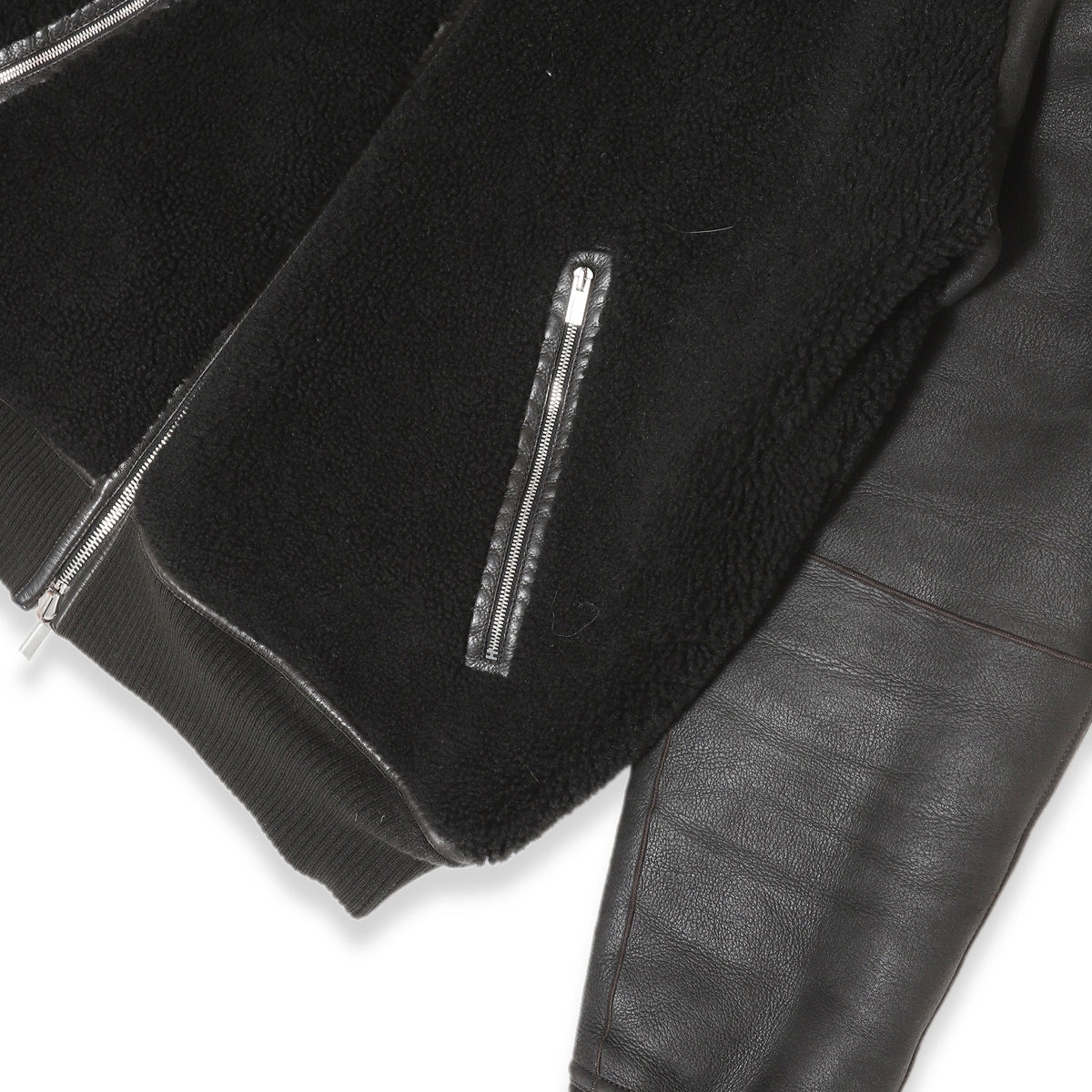 Hermès Reversible Leather Fleece Bomber