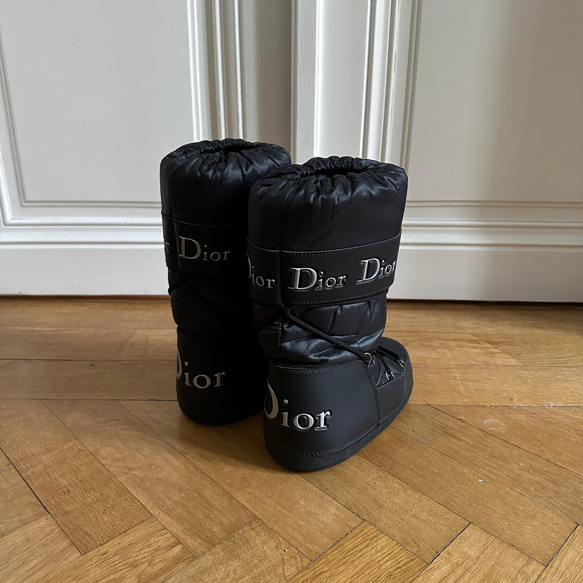 Christian Dior by John Galliano 2000s Black Moon Boots