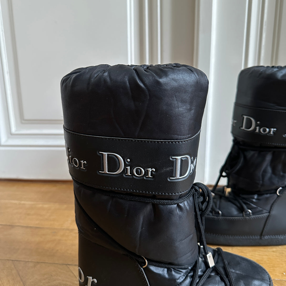 Christian Dior by John Galliano 2000s Black Moon Boots