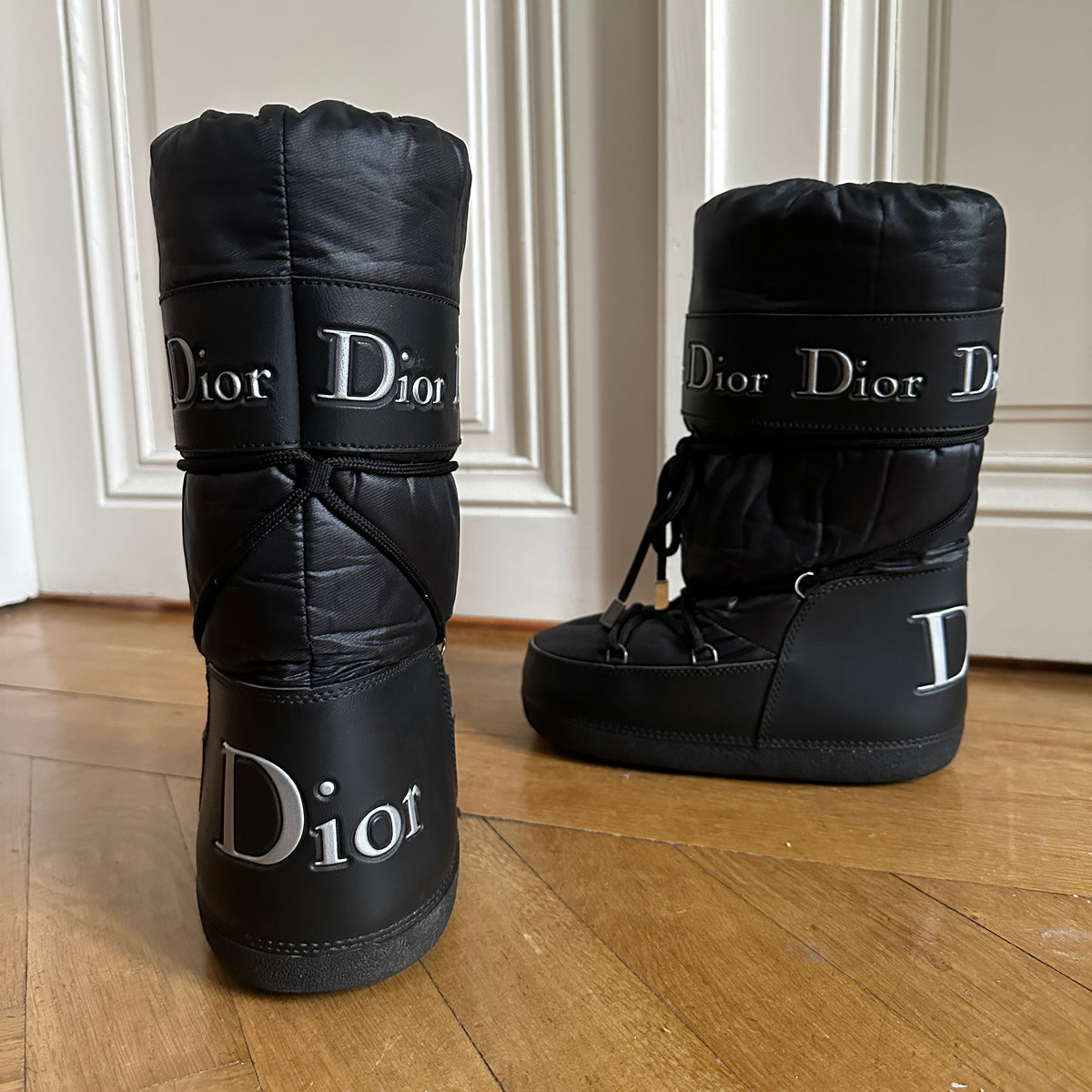 Christian Dior by John Galliano 2000s Black Moon Boots
