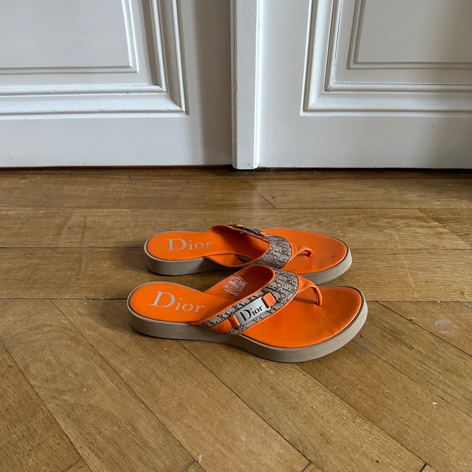 Christian Dior by John Galliano 2000s Orange Sandals