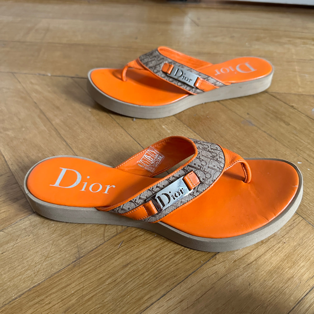 Christian Dior by John Galliano 2000s Orange Sandals