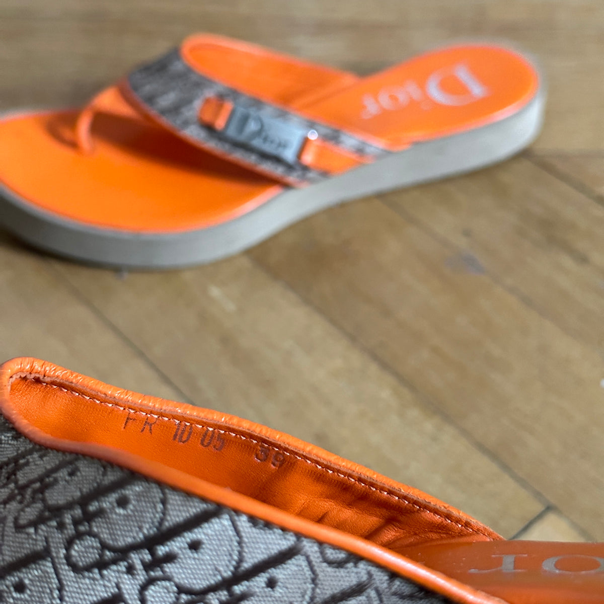 Christian Dior by John Galliano 2000s Orange Sandals