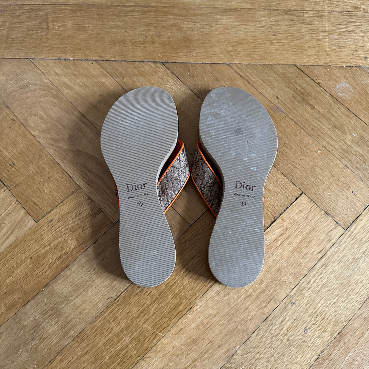 Christian Dior by John Galliano 2000s Orange Sandals