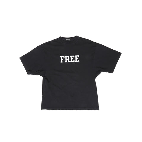Balenciaga FW21 Free Oversized Distressed T-Shirt
