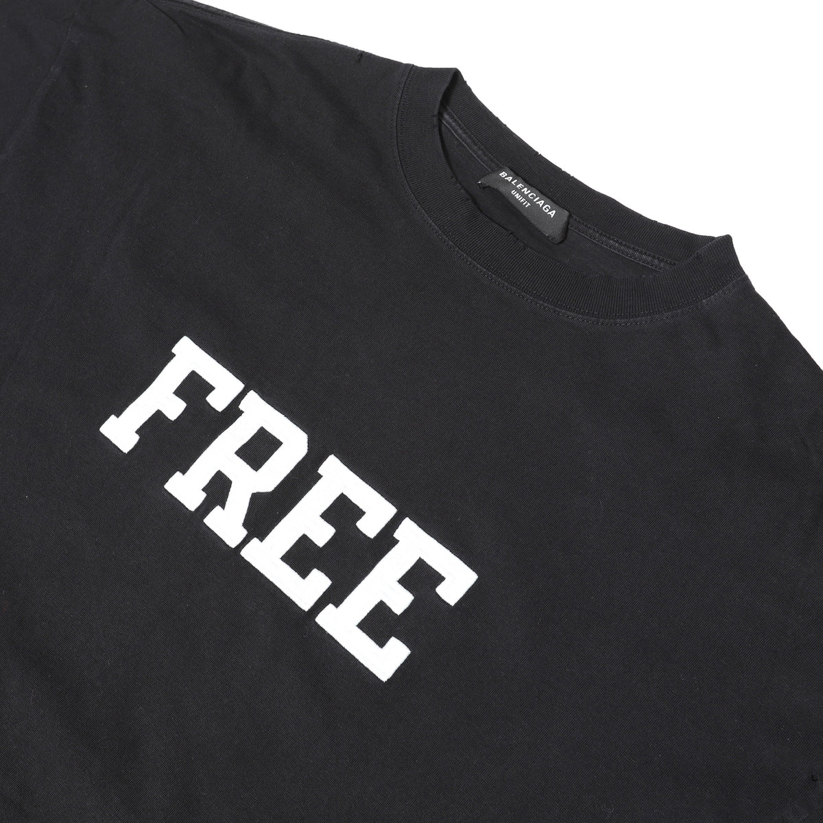 Balenciaga FW21 Free Oversized Distressed T-Shirt