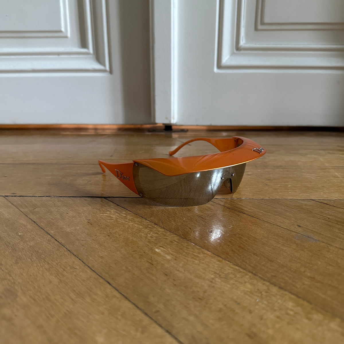 Christian Dior by John Galliano FW04 Golf Visor Orange Sunglasses