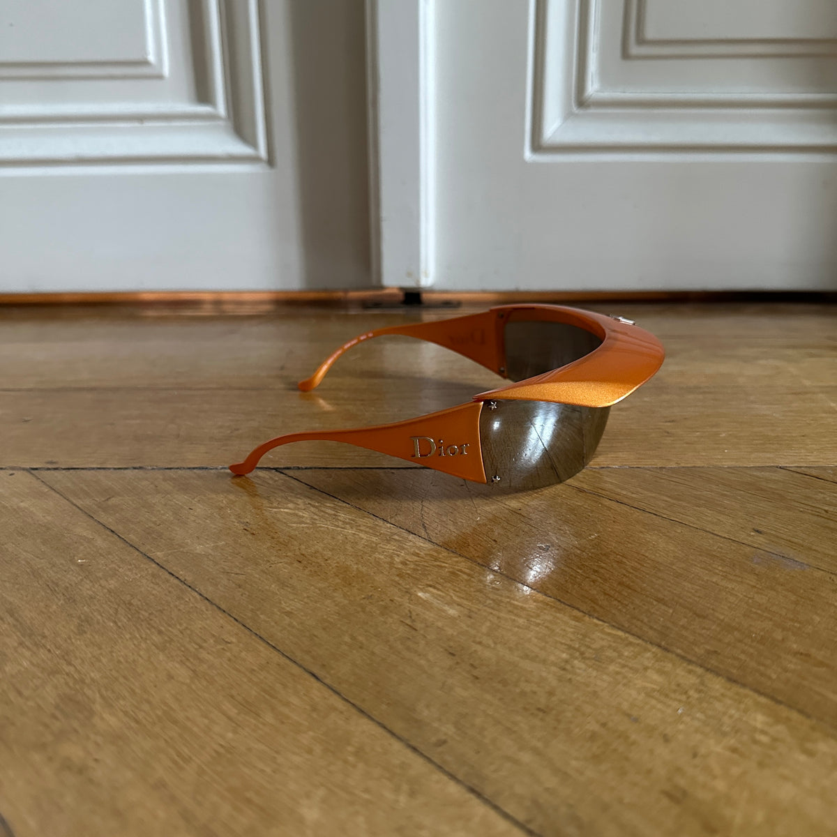Christian Dior by John Galliano FW04 Golf Visor Orange Sunglasses