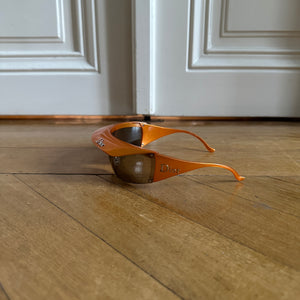 Christian Dior by John Galliano FW04 Golf Visor Orange Sunglasses