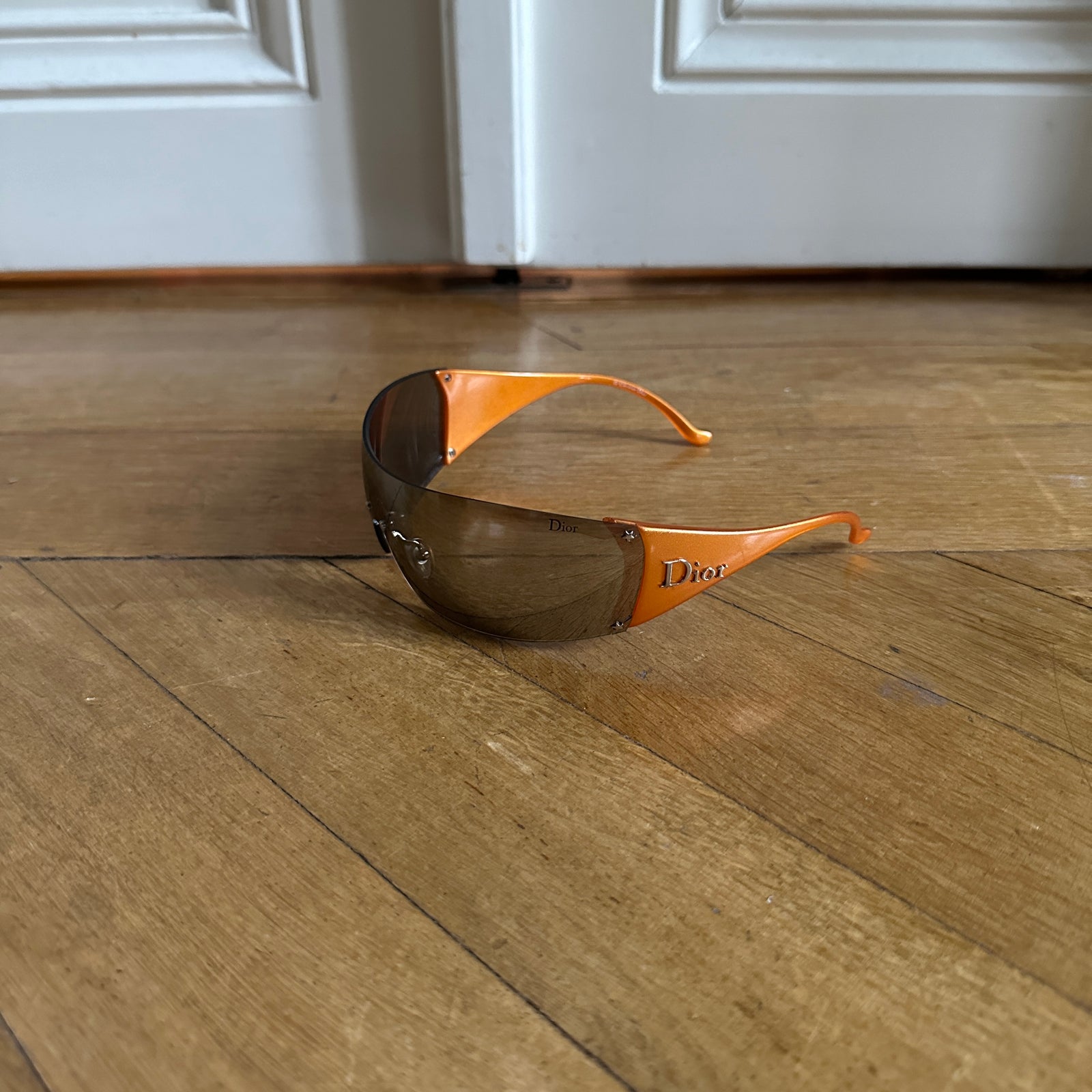 Christian Dior by John Galliano FW04 Golf Visor Orange Sunglasses