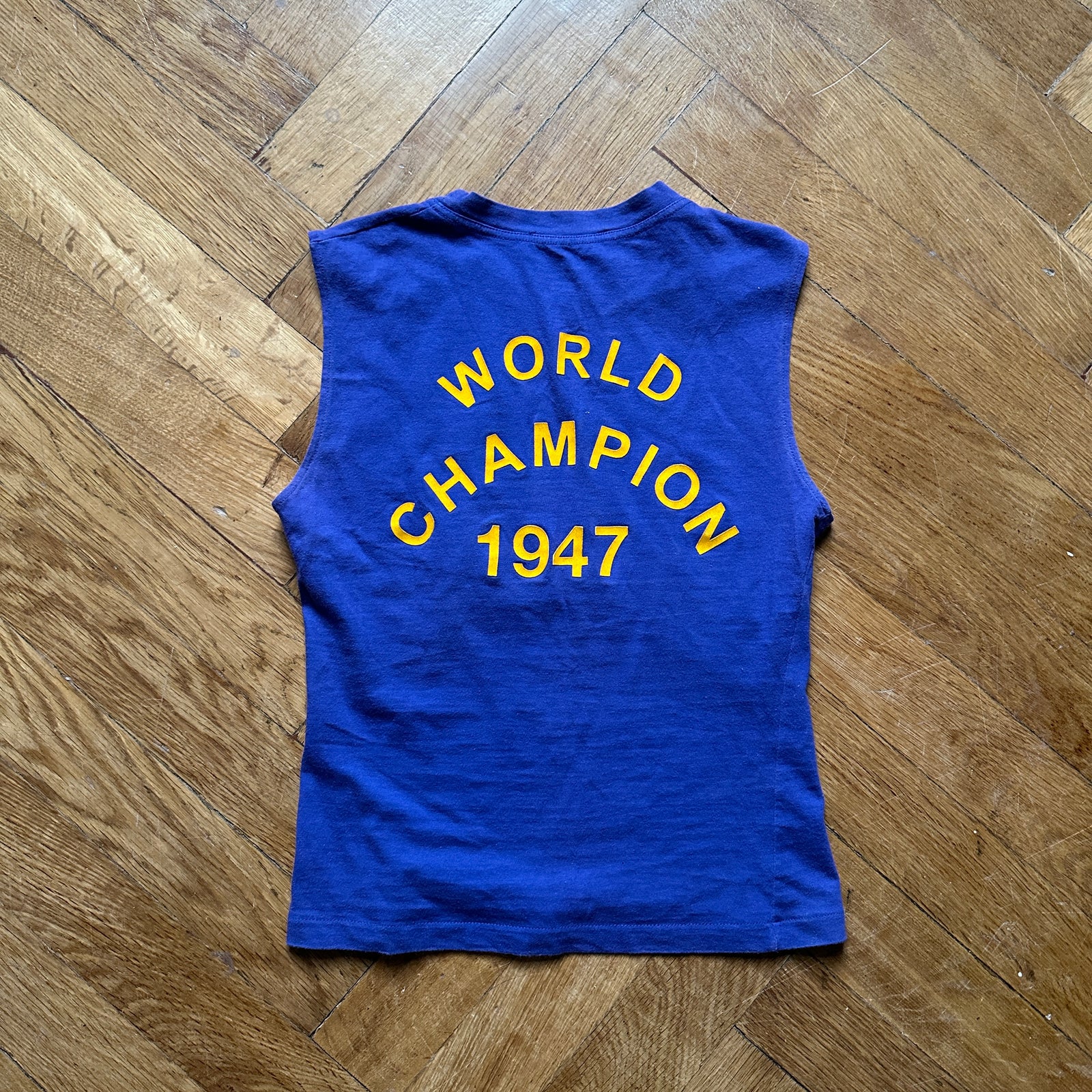 Christian Dior by John Galliano AW02 Blue J'adore Dior Sleeveless Top