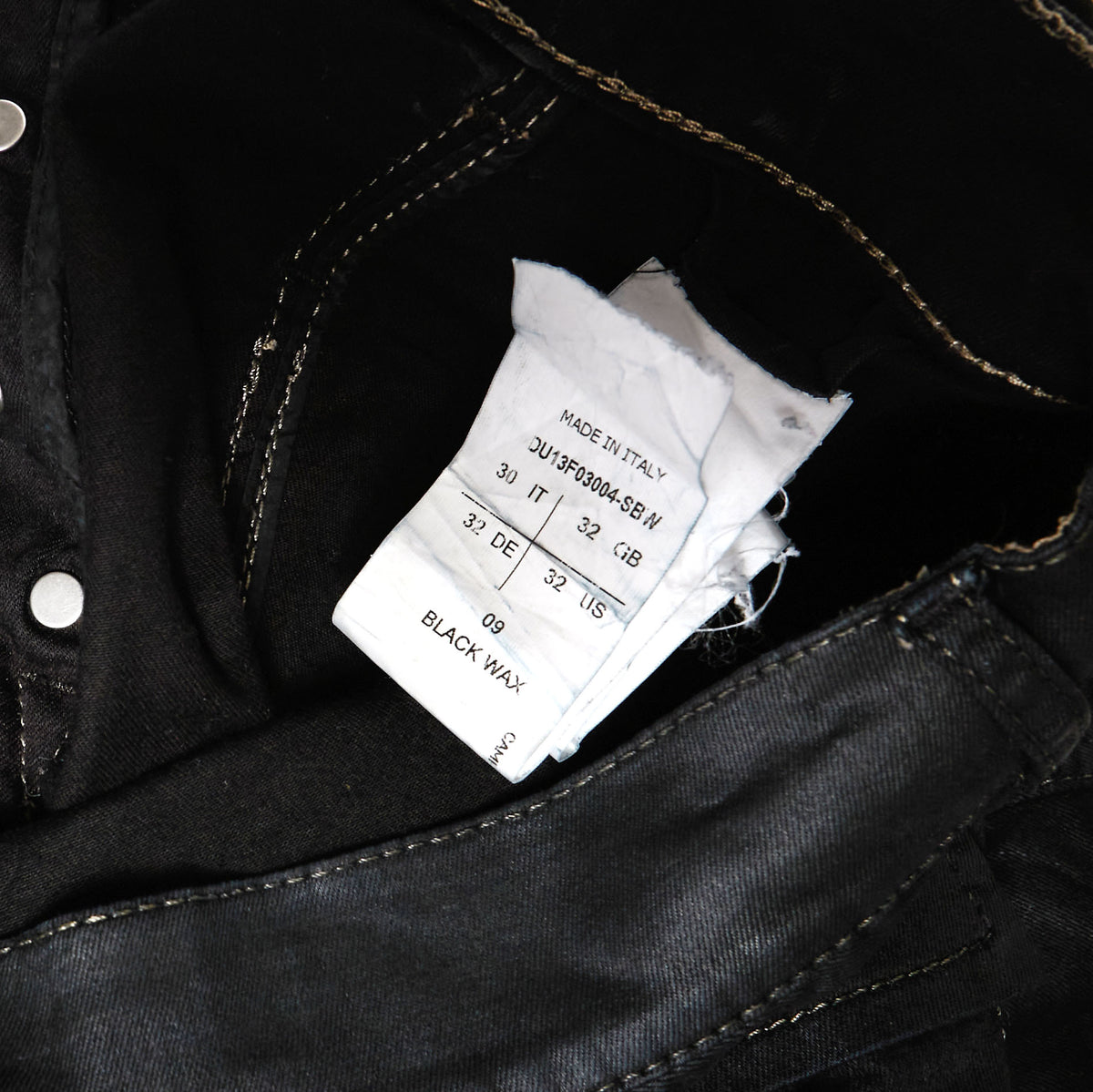 Rick Owens FW13 Waxed Memphis Denim