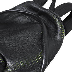 Balenciaga Prototype Black Leather Neon Cutout Backpack