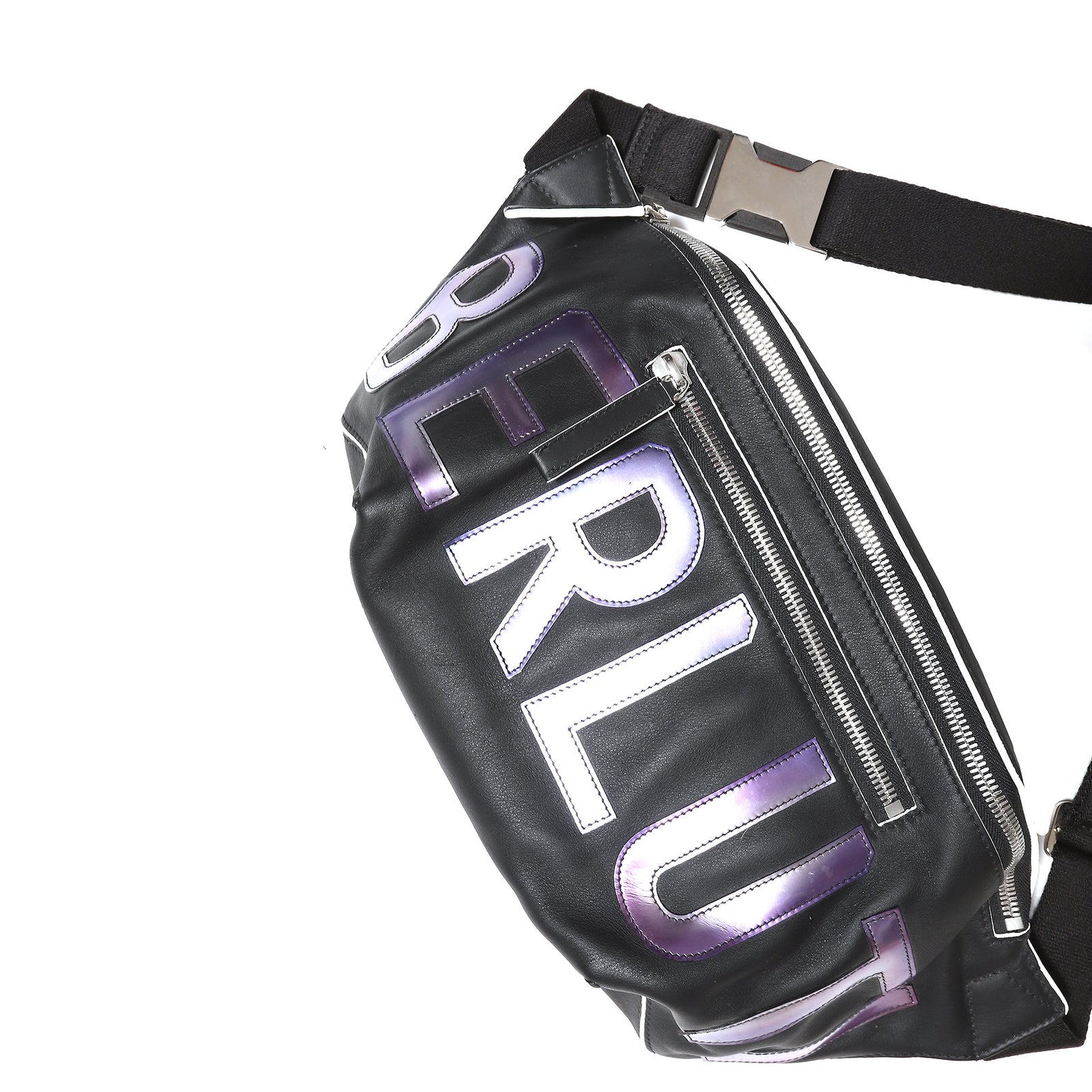 Berluti by Kris Van Assche 1 of 1 Prototype Leather Reflective Logo Crossbody Bag