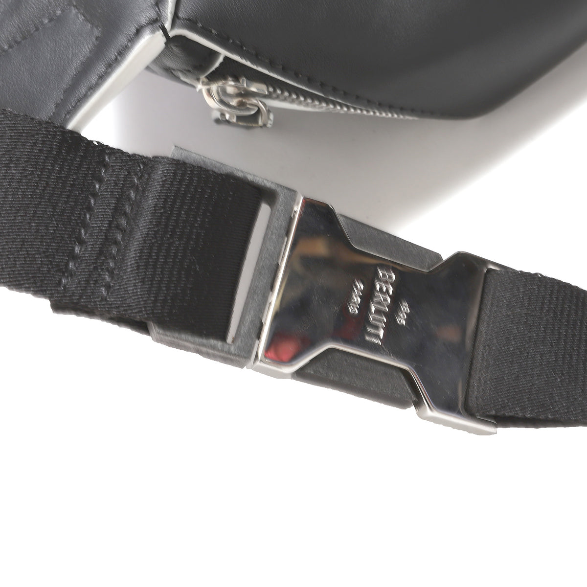 Berluti by Kris Van Assche 1 of 1 Prototype Leather Reflective Logo Crossbody Bag