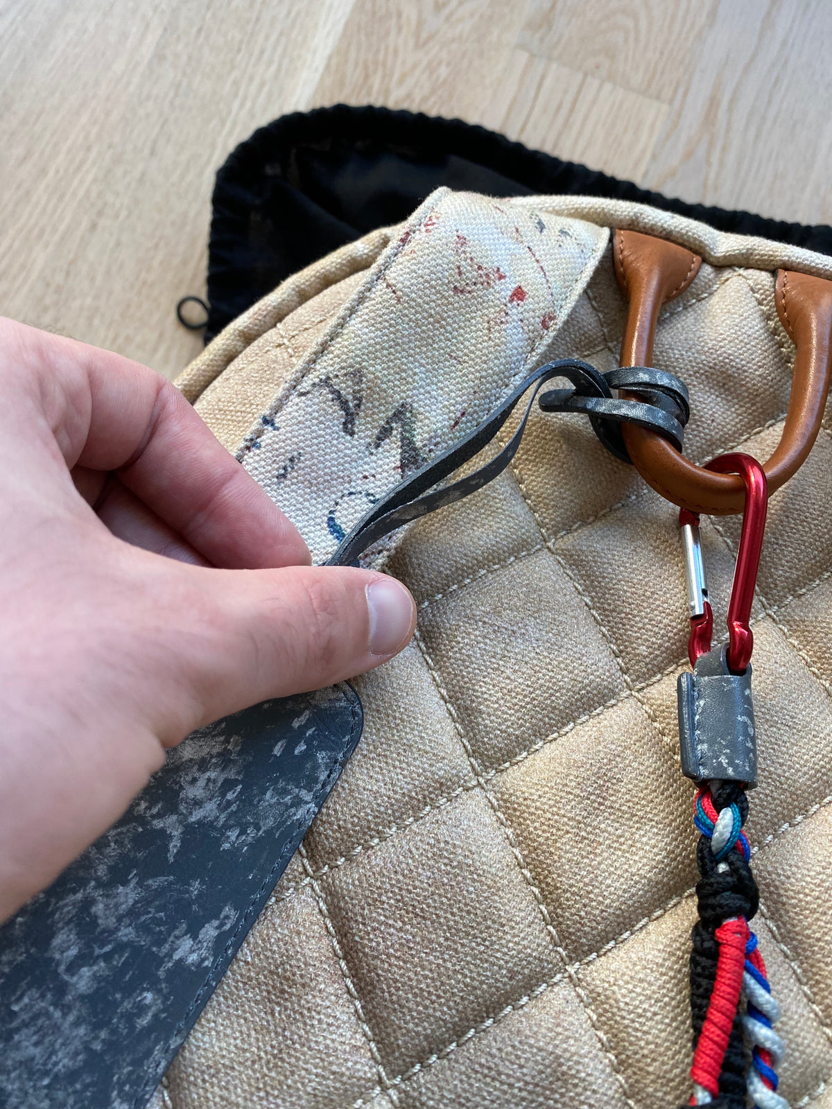 Chanel Spring Summer 2014 Beige Graffiti Artclass Backpack (Large Version)