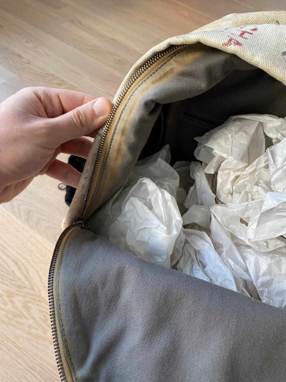 Chanel Spring Summer 2014 Beige Graffiti Artclass Backpack (Large Version)