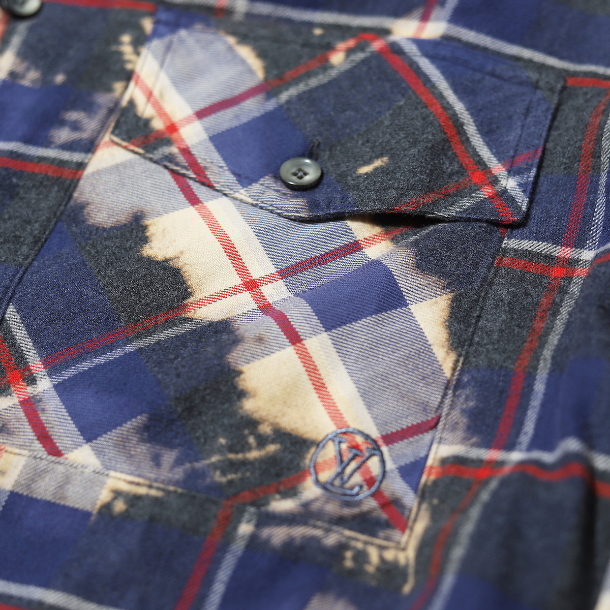 Louis Vuitton SS17 Bleached Flannel Shirt