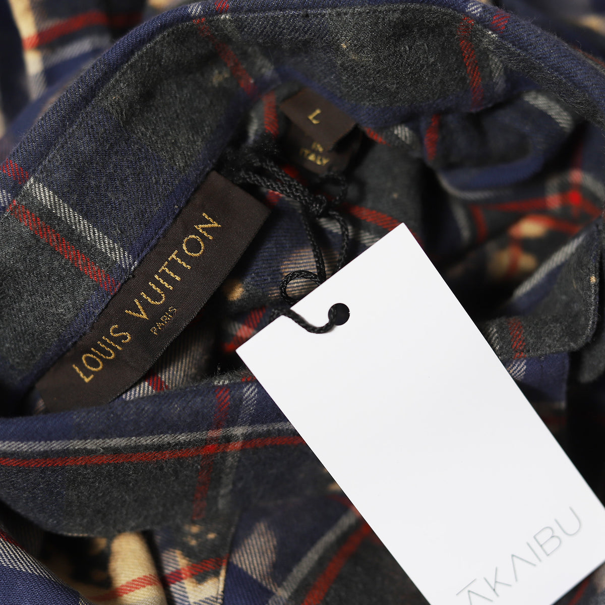 Louis Vuitton SS17 Bleached Flannel Shirt