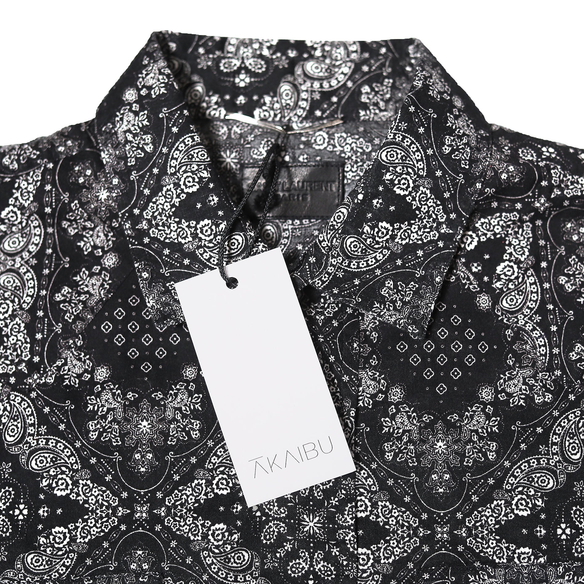 Saint Laurent Paris SS14 Paisley Western Shirt Sample